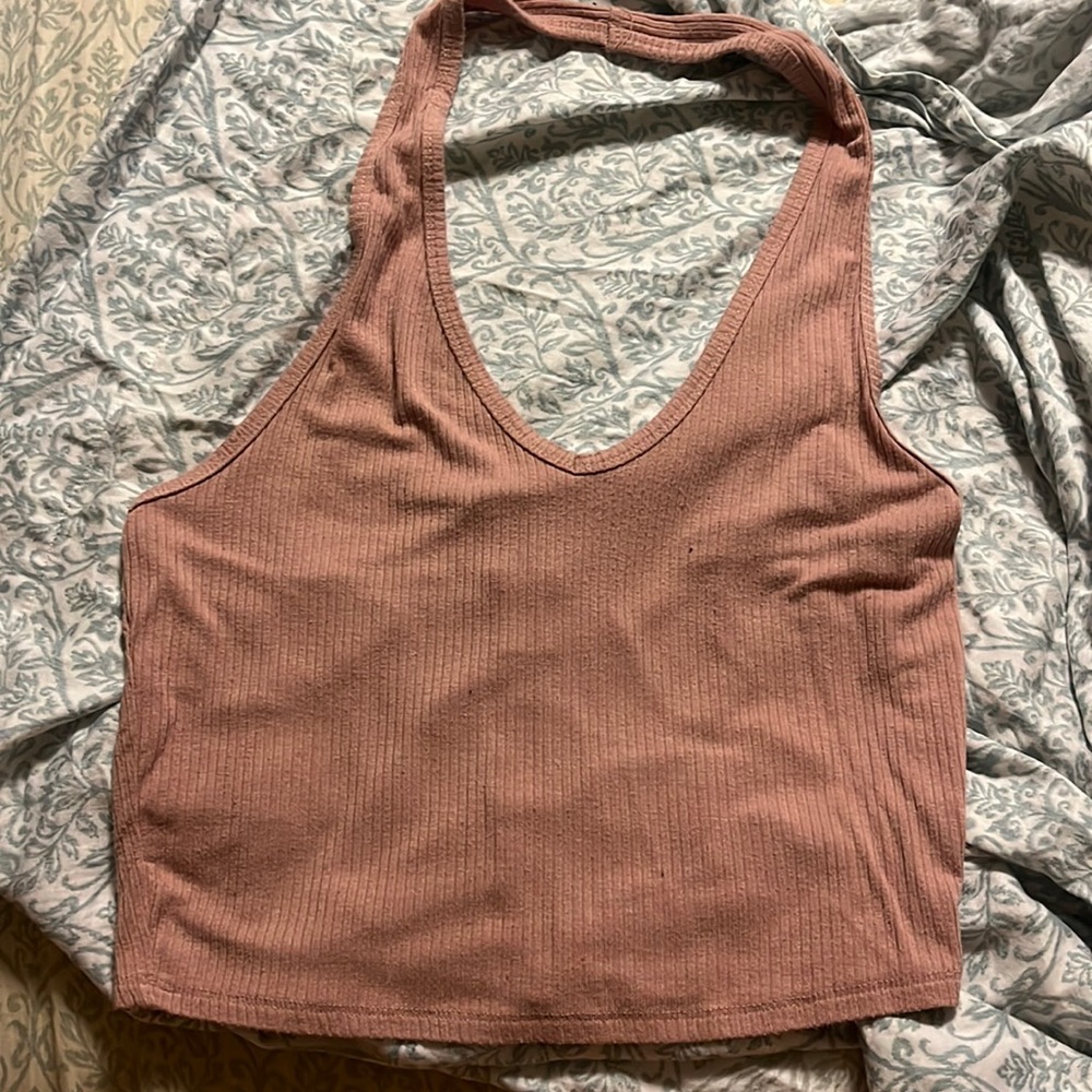 Fashion nova pink halter top